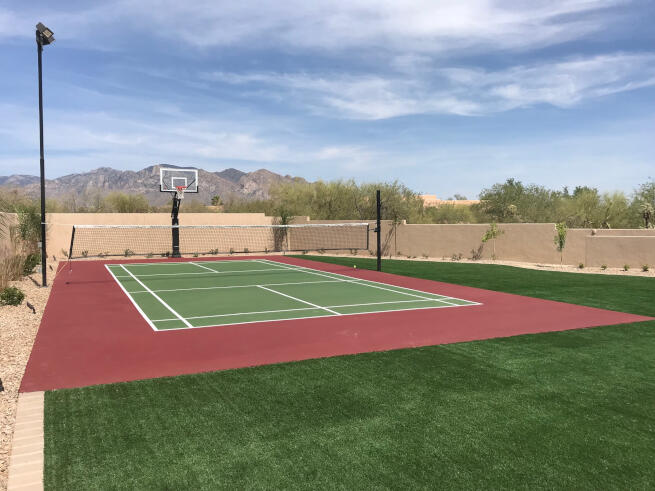 Greenwich Pickleball Court and Basketball Net